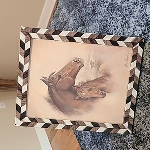 Horse Print in Frame